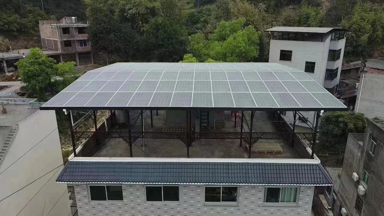 沂南15kw+10kwh自建别墅家庭光伏储能系统